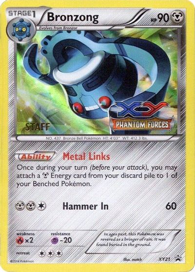 Bronzong - XY21 (Prerelease) [Staff] card art