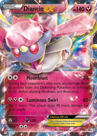 Diancie EX - XY43 card art