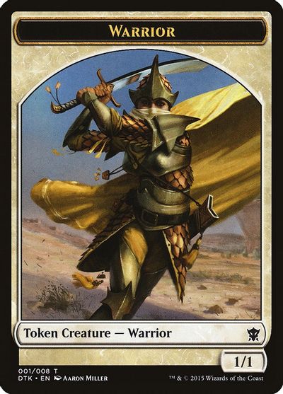 Warrior Token card art