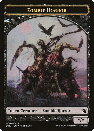 Zombie Horror Token card art