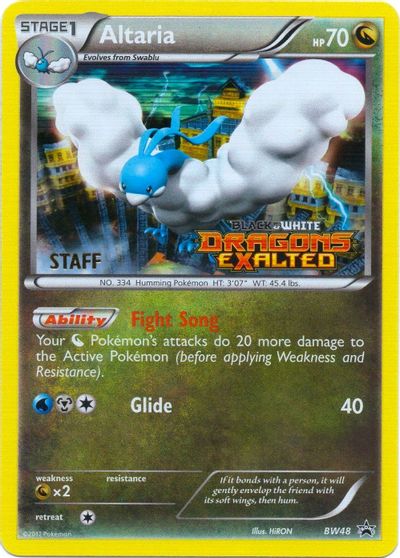 Altaria - BW48 (Prerelease) [Staff] card art