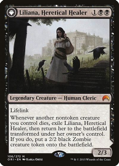 Liliana, Heretical Healer card art