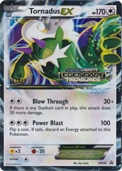 Tornadus EX - BW96 (Prerelease) [Staff] card art