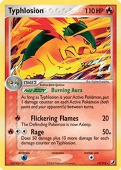 Typhlosion - 17/115 (EX Unseen Forces) card art