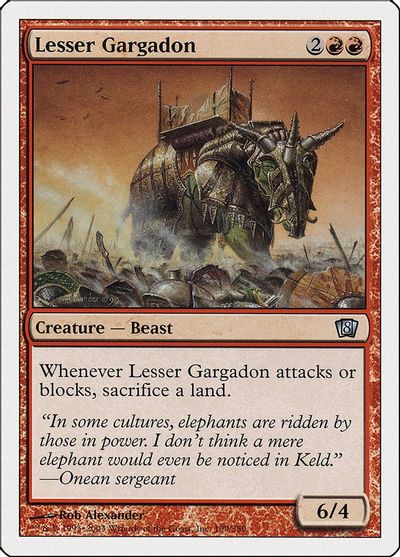 Lesser Gargadon card art