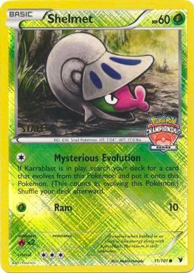 Shelmet 11/101 (Championship Series) [Staff] card art