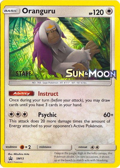 Oranguru - SM13 (Prerelease) [Staff] card art