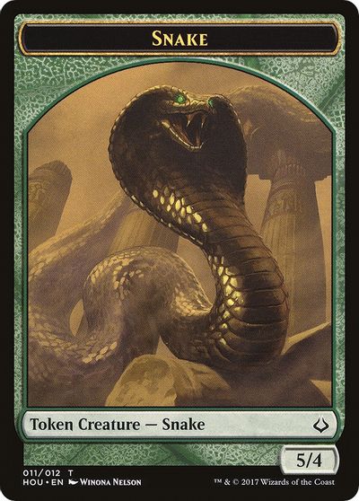 Snake // Zombie Double-Sided Token card art