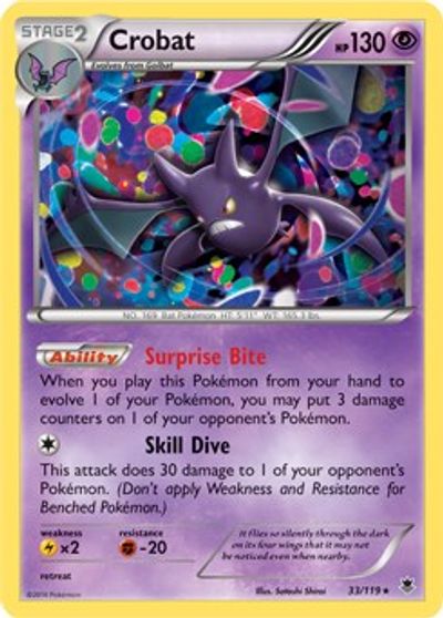 Crobat - 33/119 (Cosmos Holo) card art
