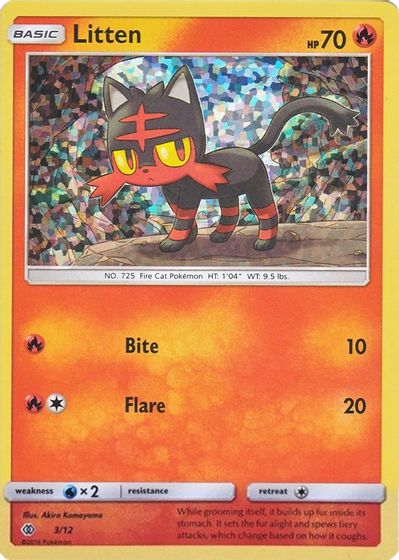 Litten - 3/12 card art