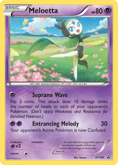 Meloetta - XY193 card art