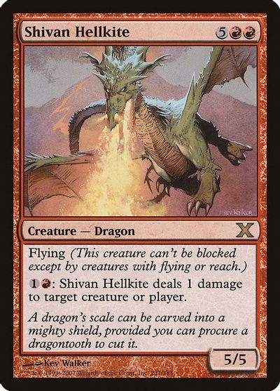 Shivan Hellkite card art