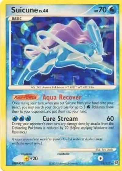 Suicune - 19/132 (Cracked Ice Holo) card art