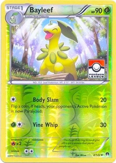 Bayleef - 2/122 (Pokemon League) card art