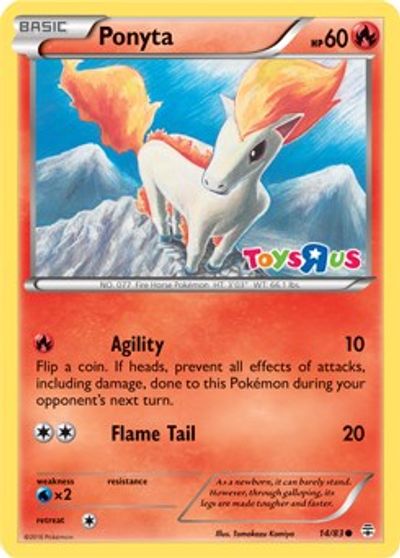 Ponyta - 14/83 (Toys R Us Promo) card art