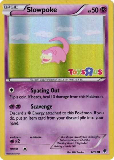 Slowpoke - 32/83 (Toys R Us) card art