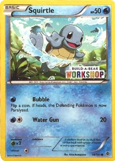 Squirtle - 14/101 (Build-A-Bear Workshop Exclusive) card art