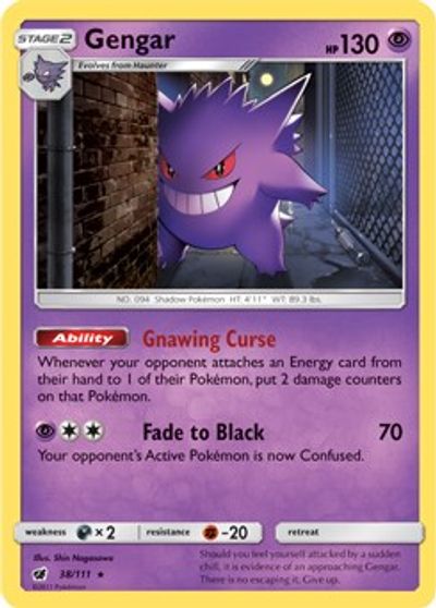 Gengar - 38/111 (Prerelease Kit Exclusive) card art
