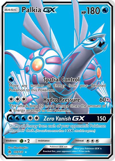 Palkia GX (Full Art) card art