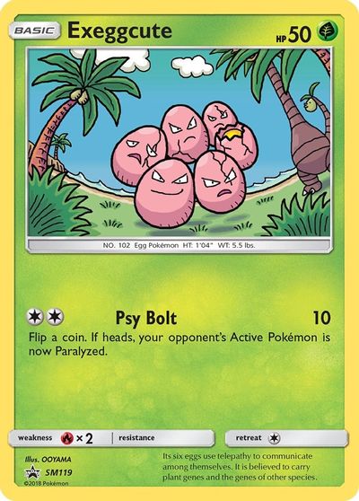Exeggcute - SM119 card art