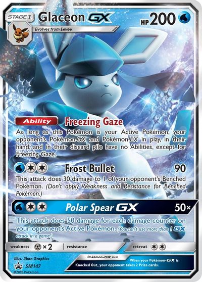 Glaceon GX - SM147 card art