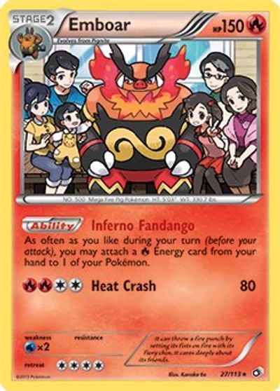 Emboar - 27/113 (Legendary Treasures) card art