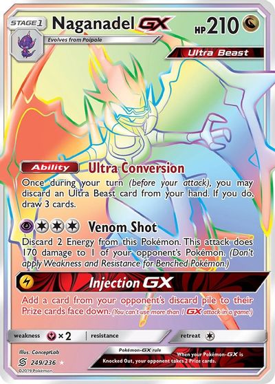 Naganadel GX (Secret) card art