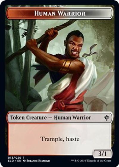 Human Warrior Token card art