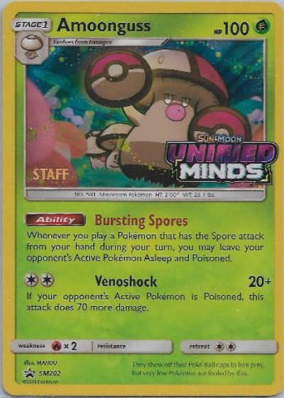 Amoonguss - SM202 (Prerelease) [Staff] card art