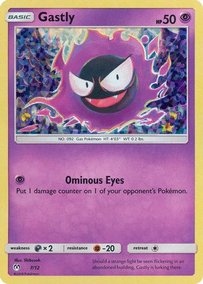 Gastly - 7/12 card art
