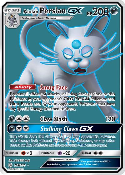 Alolan Persian GX (Full Art) card art