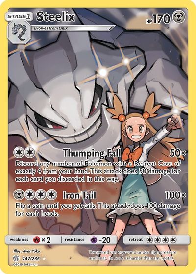 Steelix (Secret) card art