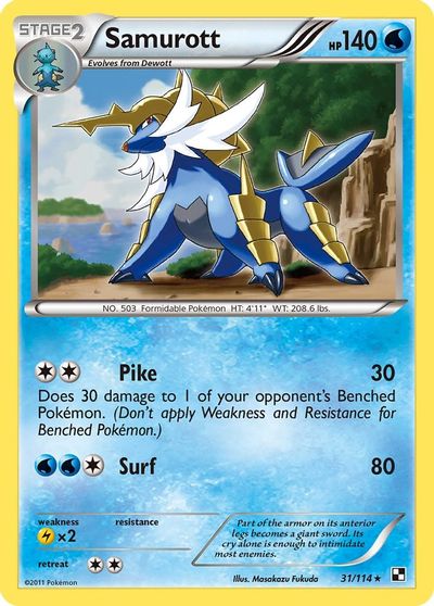 Samurott - 31/114 card art
