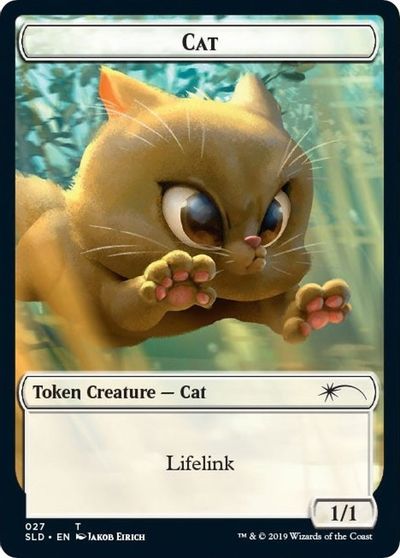 Cat (027) // Cat (028) Double-sided Token card art