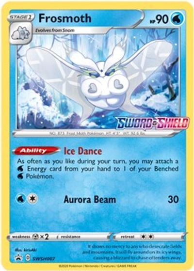 Frosmoth - SWSH007 (Prerelease) card art