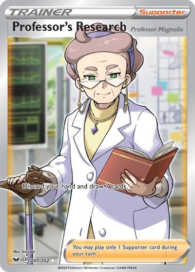 Professor's Research (Full Art) card art