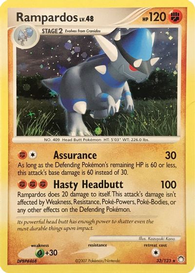 Rampardos - 33/123 (Cosmos Holo) card art