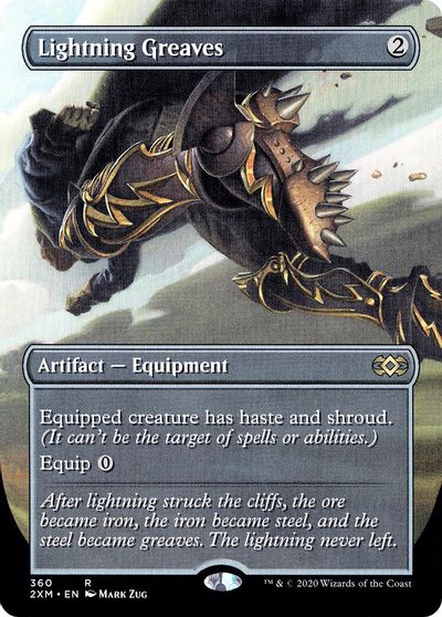 Lightning Greaves (Borderless) card art