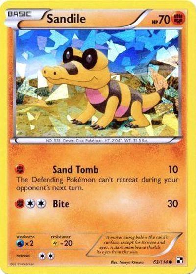 Sandile - 63/114 (Cracked Ice Holo) card art