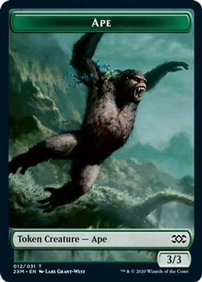 Ape // Beast Double-Sided Token card art