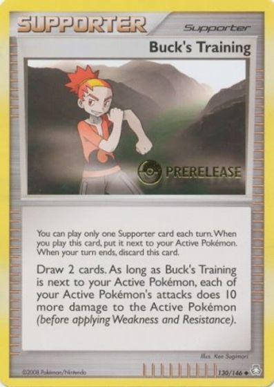 Buck's Training - 130/146 (Prerelease) card art