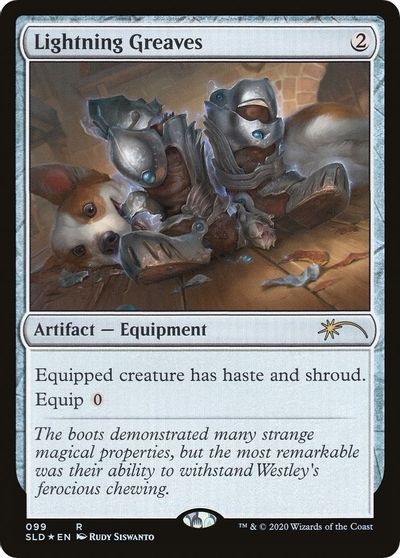 Lightning Greaves (099) card art