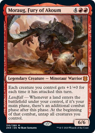 Moraug, Fury of Akoum card art