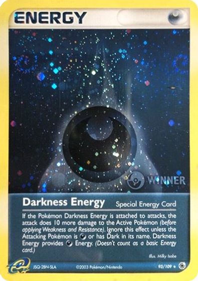 Darkness Energy (Special) - 93/109 (Cosmos Holo) [Winner] card art