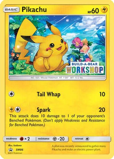 Pikachu - SM86 (Build-A-Bear Workshop Exclusive) card art