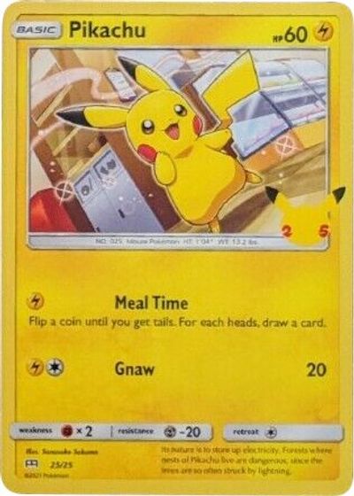 Pikachu - 25/25 card art