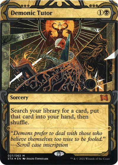 Demonic Tutor (Foil Etched) card art