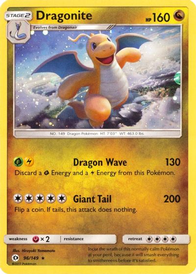 Dragonite - 96/149 (Cosmos Holo) card art