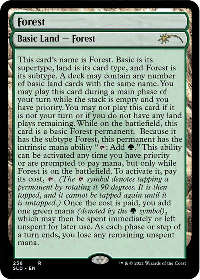 Forest (258) (Full-Text Lands) card art