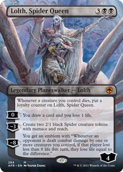 Lolth, Spider Queen (Borderless) card art
